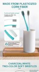 SUDOKU Corn Fiber Toothbrush –  Set of 3